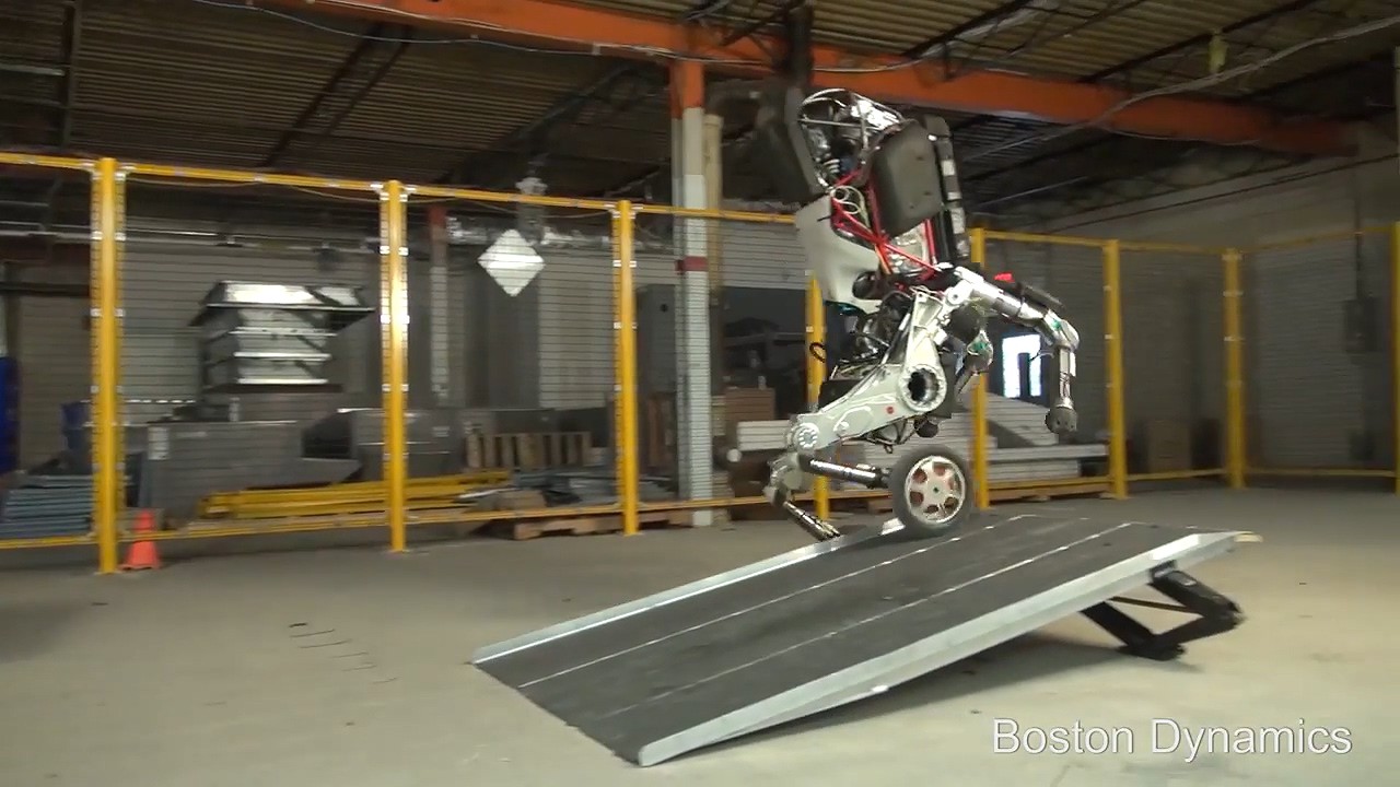 49you美图趣事 - 谷歌展示超酷炫双轮机器人：行走跳跃无所不能 堪称哪吒附体